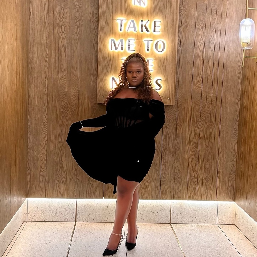 Chic Black Off-Shoulder Mini Dress